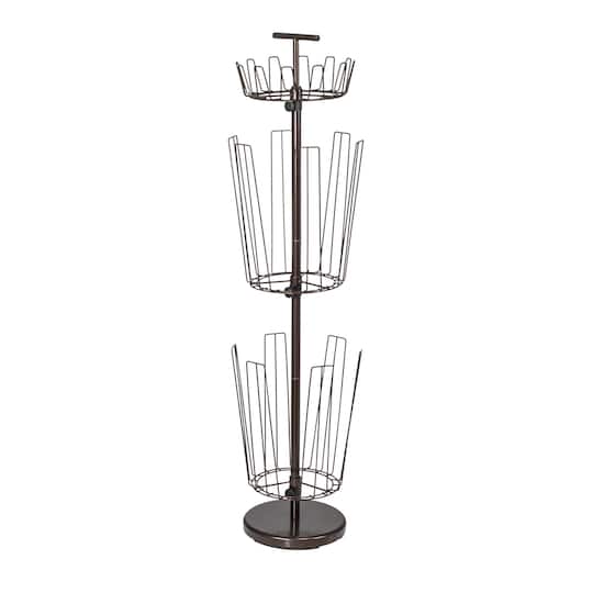 Household Essentials 4.5ft. Matte Bronze 3-Tier Boot Storage Tree